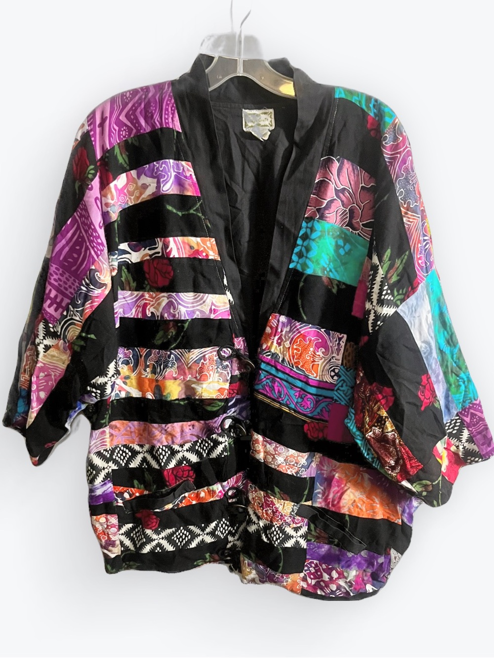 Magic Craft Patchwork Art Jacket Boho Festival Kimono Style Unique OS XL 1X 2X